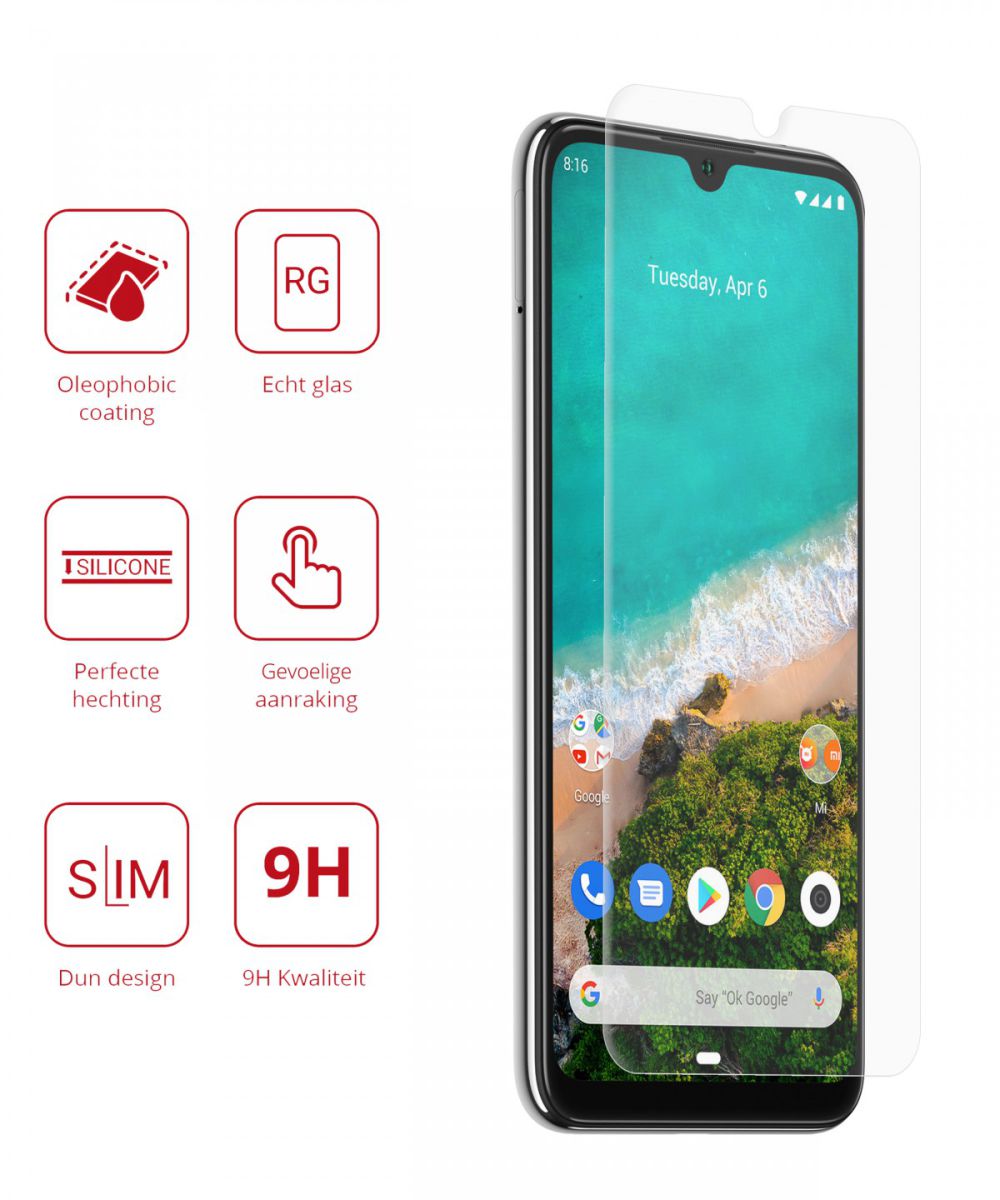 Rosso Xiaomi A3 9H Tempered Glass Screen Protector afbeelding 2