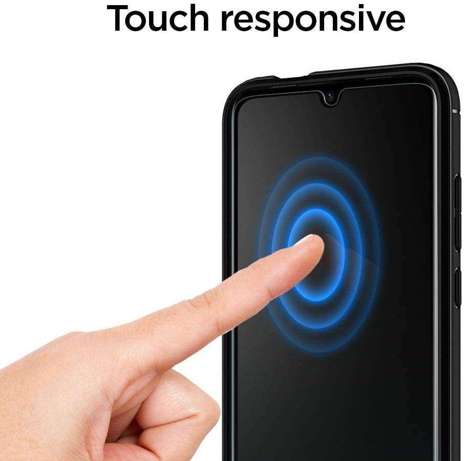 Spigen Xiaomi Redmi Note 7 Tempered Glass Screen Protector 2-Pack afbeelding 3