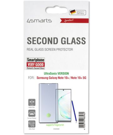 4Smarts Second Glass UltraSonix Tempered Glass Galaxy Note 10 Plus Screen Protectors