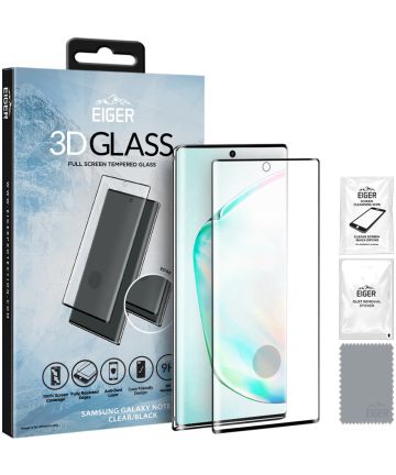 Eiger Samsung Galaxy Note 10 Plus Tempered Glass Case Friendly Gebogen Screen Protectors