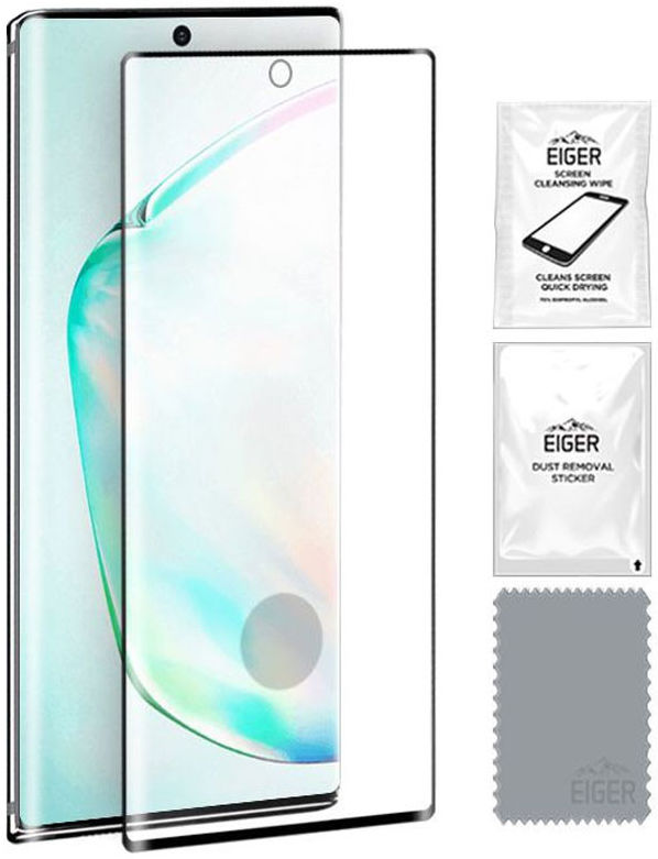 Eiger Samsung Galaxy Note 10 Plus Tempered Glass Case Friendly Gebogen afbeelding 2