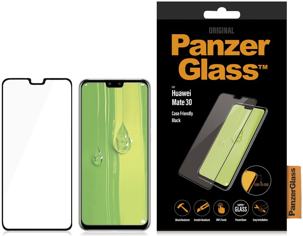 PanzerGlass Huawei Mate 30 Case Friendly Screenprotector Zwart afbeelding 3
