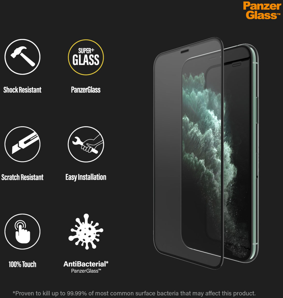 PanzerGlass iPhone 11 Pro Max / XS Max Case Friendly Screenprotector afbeelding 8