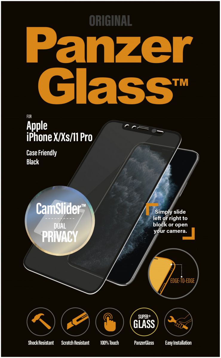 PanzerGlass Privacy Camslider CF Screenprotector iPhone 11 Pro / XS afbeelding 1