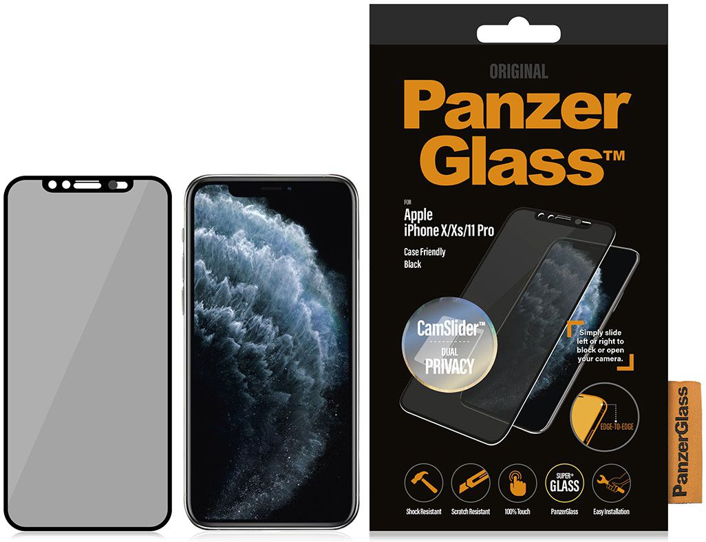 PanzerGlass Privacy Camslider CF Screenprotector iPhone 11 Pro / XS afbeelding 6