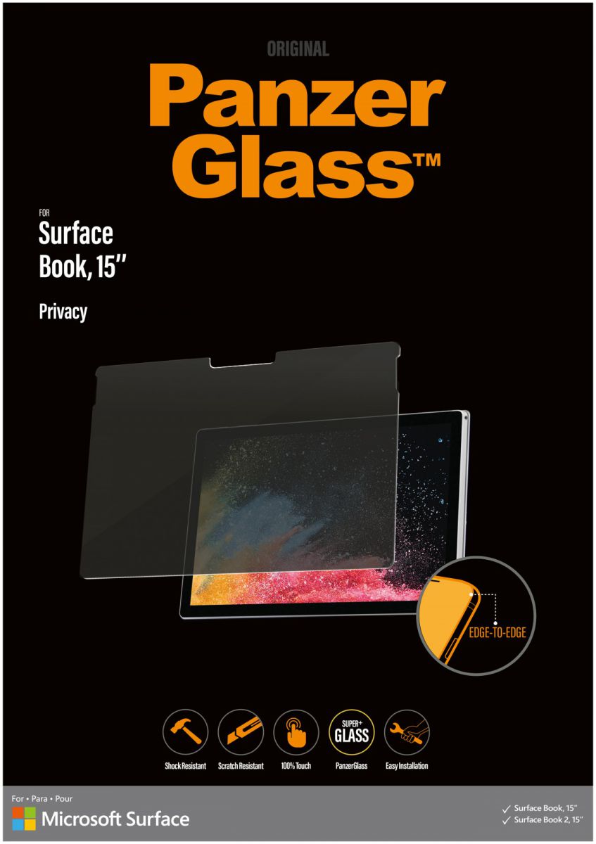 PanzerGlass Microsoft Surface Book / Book 2 Privacy Screenprotector afbeelding 1