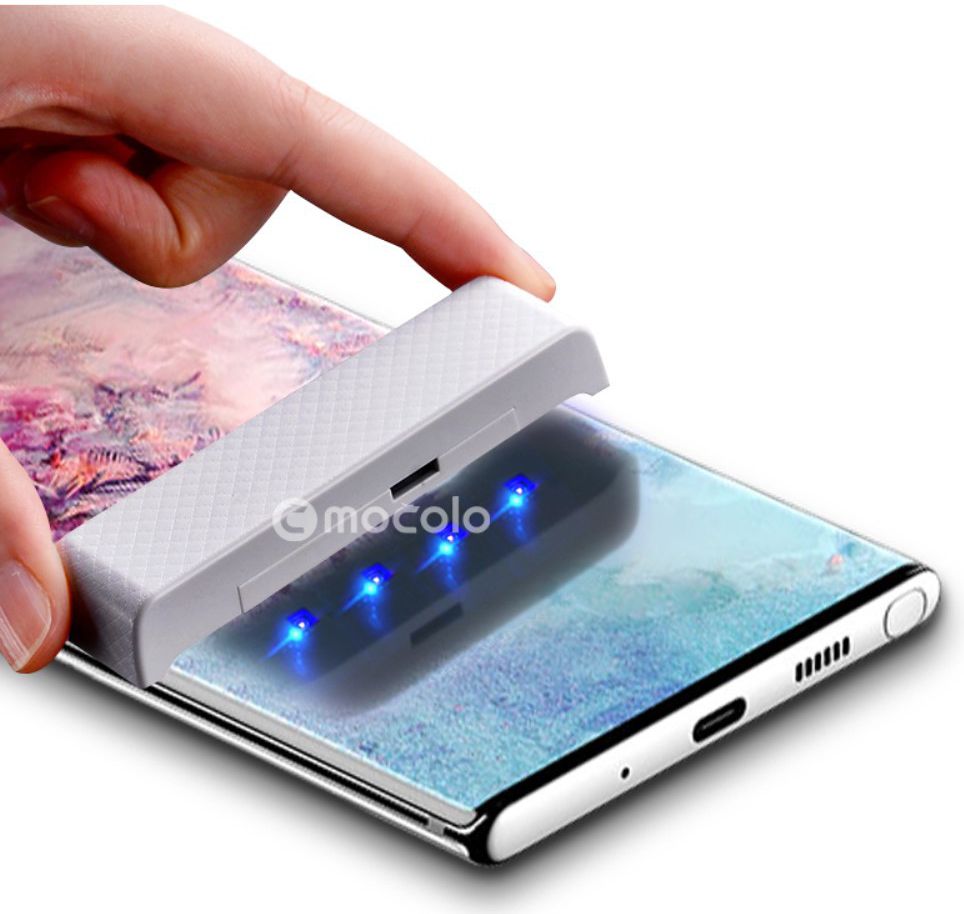 Galaxy Note 10 Plus Tempered Glass [UV lichtbestraling] afbeelding 4