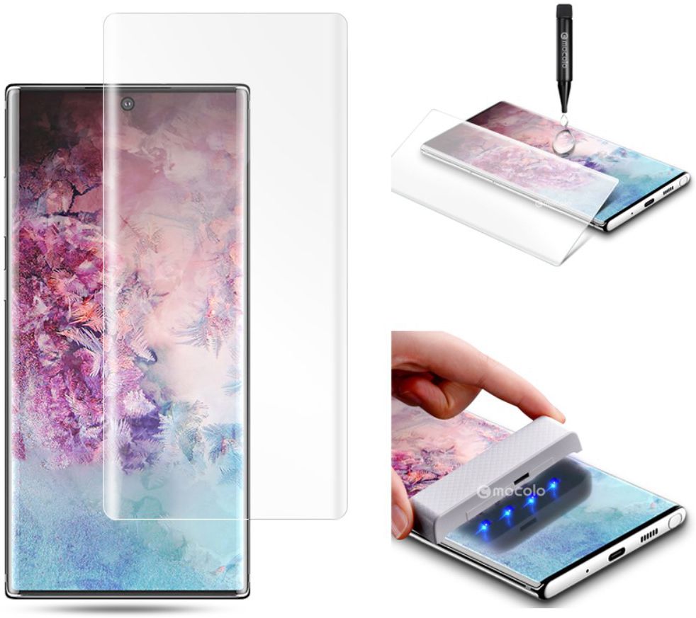 Galaxy Note 10 Plus Tempered Glass [UV lichtbestraling] afbeelding 1