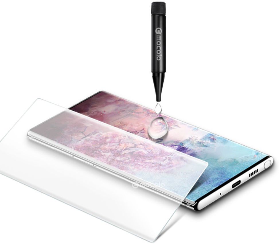 Galaxy Note 10 Plus Tempered Glass [UV lichtbestraling] afbeelding 5