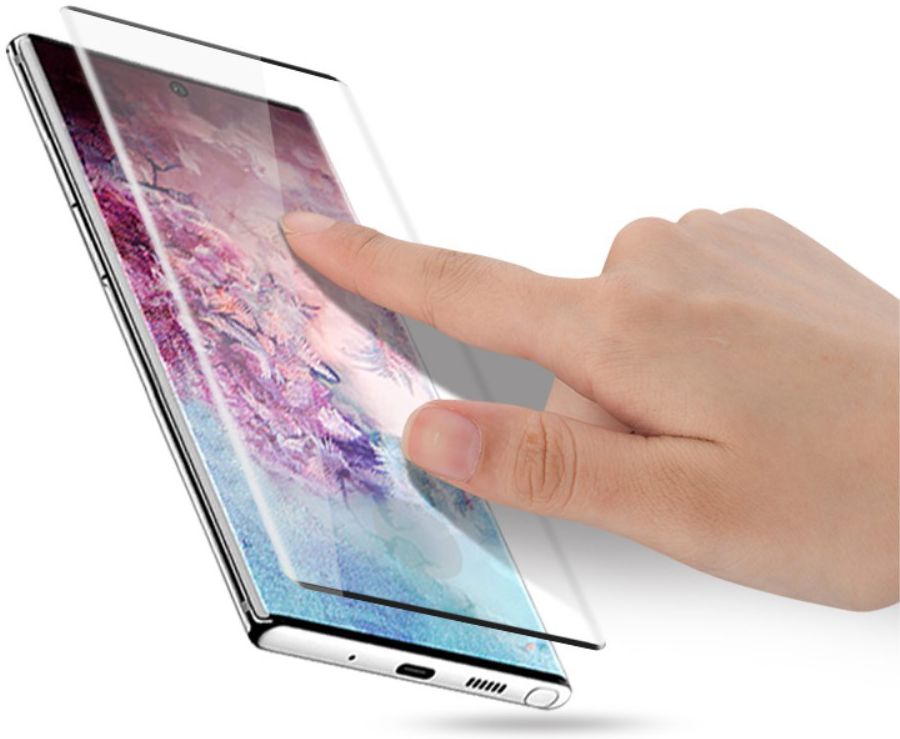 Galaxy Note 10 Plus Volledig Dekkende Tempered Glass Screen Protector afbeelding 2