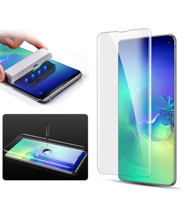 Samsung Galaxy S10 Tempered Glass Screenprotector [UV lichtbestraling] Screen Protectors
