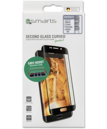 4Smarts Easy-AssistSecond Glass Curved Colour Frame iPhone 11 Zwart Screen Protectors