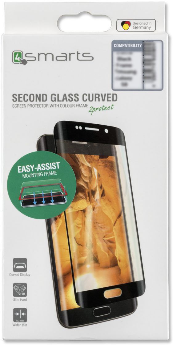 4Smarts Easy-AssistSecond Glass Curved Colour Frame iPhone 11 Zwart afbeelding 1