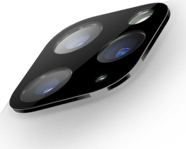 Apple iPhone 11 Pro / Pro Max Camera Lens Metal Ring Protector Zwart afbeelding 3