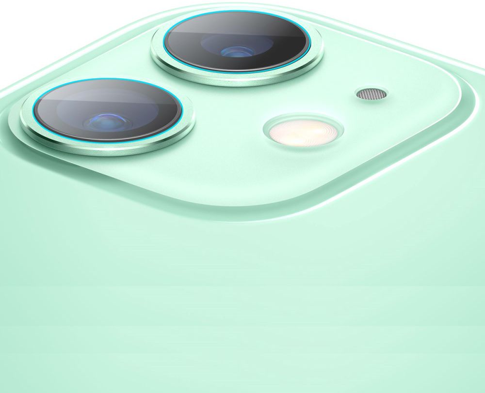 Apple iPhone 11 Camera Lens Arc Edge Tempered Glass Duo Pack afbeelding 2