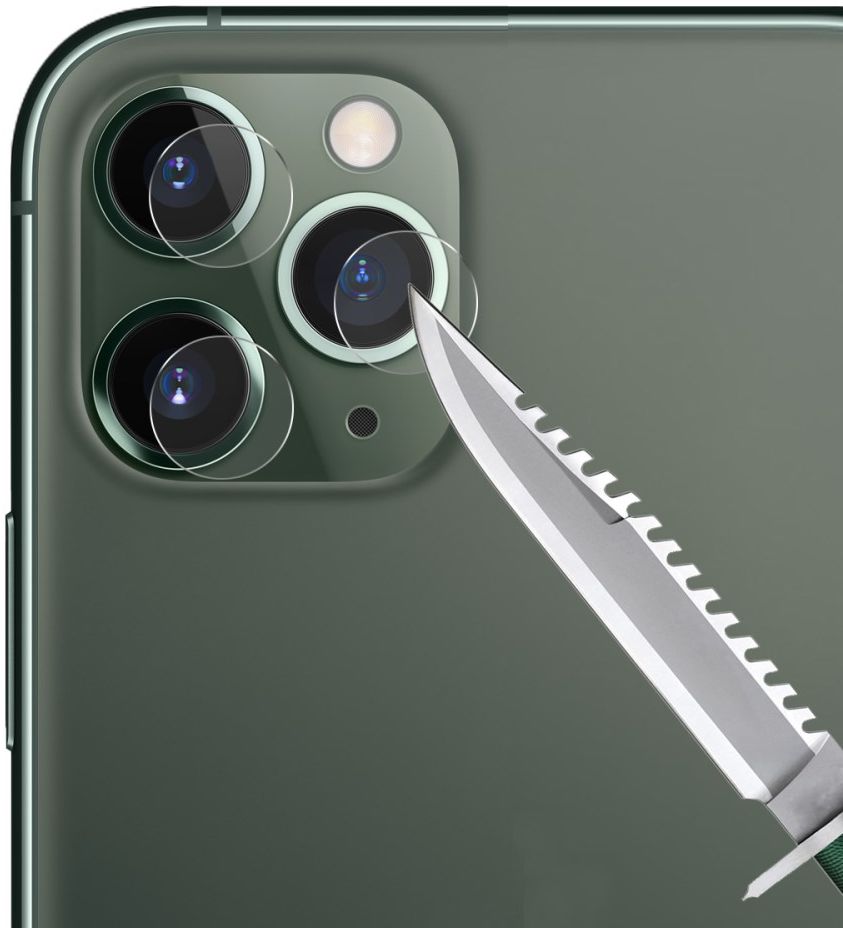 Apple iPhone 11 Pro / 11 Pro Max Camera Lens Arc Edge Tempered Glass afbeelding 3