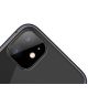 Apple iPhone 11 Camera Lens Metal Ring met Tempered Glass Zwart