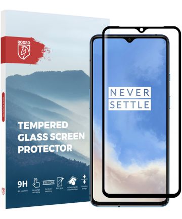 Rosso OnePlus 7T 9H Tempered Glass Screen Protector Zwart Screen Protectors