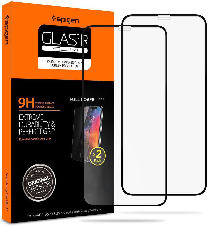 Spigen Apple iPhone 11 Pro Max Tempered Glass Screen Protector 2 Pack afbeelding 1