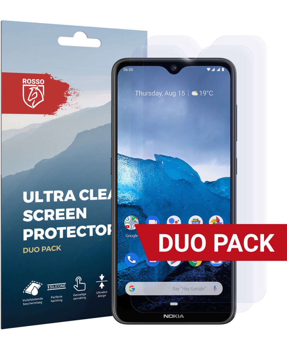 Rosso Nokia 6.2 / 7.2 Ultra Clear Screen Protector Duo Pack afbeelding 1