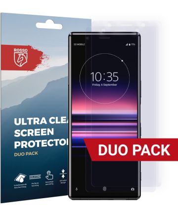 Rosso Sony Xperia 5 Ultra Clear Screen Protector Duo Pack Screen Protectors