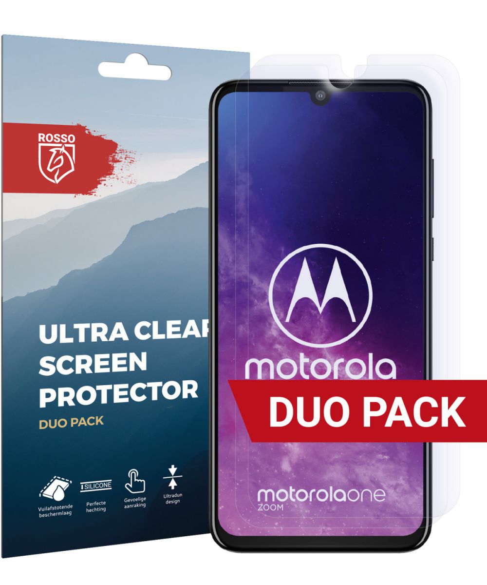 Rosso Motorola Moto Zoom Ultra Clear Screen Protector Duo Pack afbeelding 1