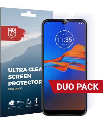 Rosso Motorola Moto E6 Plus Ultra Clear Screen Protector 2-Pack Screen Protectors