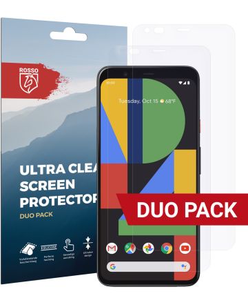 Rosso Google Pixel 4 Ultra Clear Screen Protector Duo Pack Screen Protectors