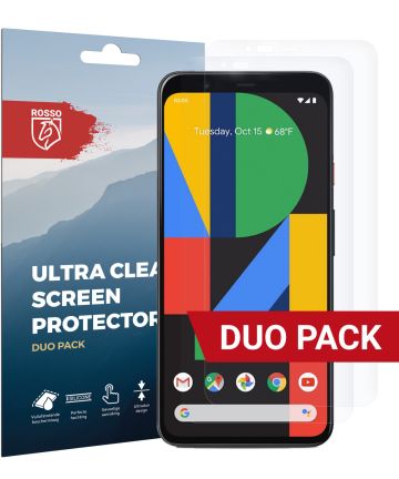 Rosso Google Pixel 4 XL Ultra Clear Screen Protector Duo Pack Screen Protectors