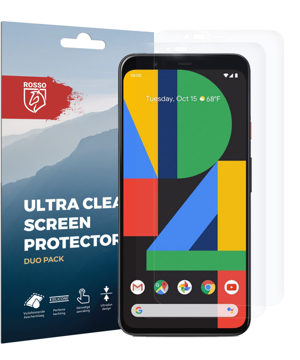 Rosso Google Pixel 4 XL Ultra Clear Screen Protector Duo Pack afbeelding 9