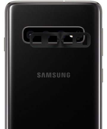 Samsung Galaxy S10 / S10 Plus Camera Lens Metal Ring Protector Zwart Screen Protectors
