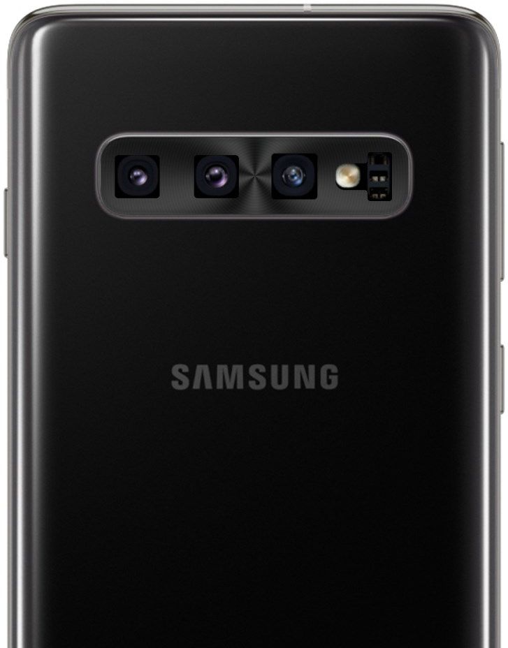 Samsung Galaxy S10 / S10 Plus Camera Lens Metal Ring Protector Zwart afbeelding 3