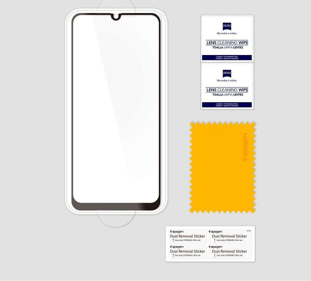 Spigen GLAS.tR Slim Samsung Galaxy A50 Full Cover Tempered Glass Zwart afbeelding 7