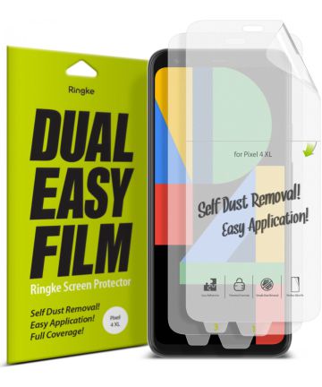Ringke Dual Easy Film Google Pixel 4 XL Screenprotector (Duo Pack) Screen Protectors