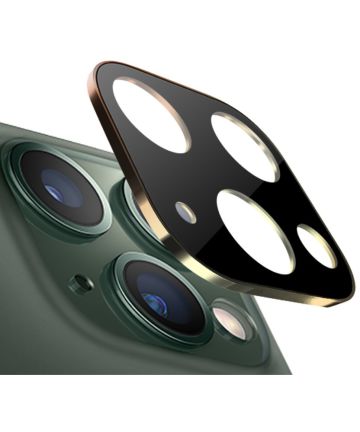Apple iPhone 11 Pro / Pro Max Camera Lens Metal Ring Protector Goud Screen Protectors