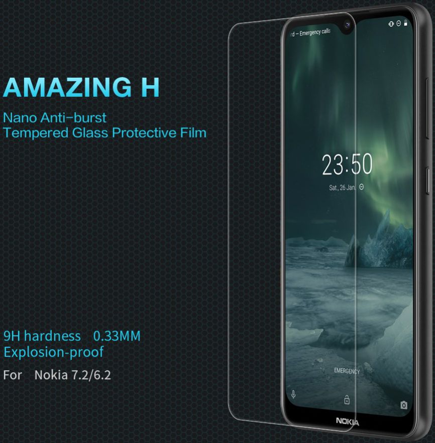 Nokia 7.2 / 6.2 Nillkin Tempered  Glass Screen Protector afbeelding 5