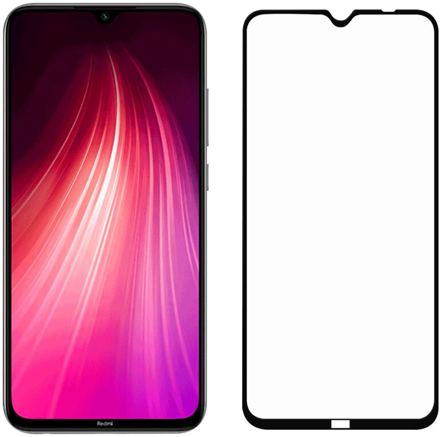 Xiaomi Redmi Note 8T Volledig Dekkende Tempered Glass afbeelding 1