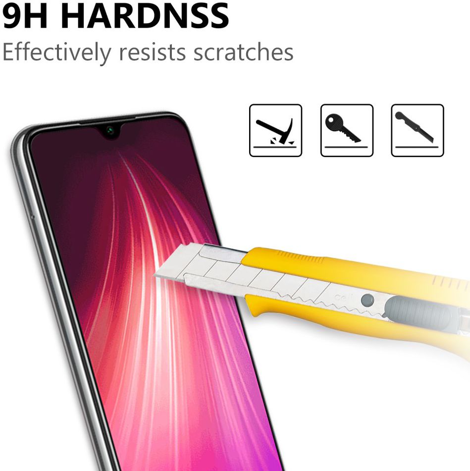 Xiaomi Redmi Note 8T Volledig Dekkende Tempered Glass afbeelding 3