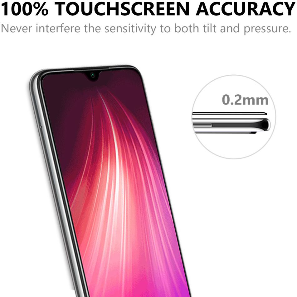 Xiaomi Redmi Note 8T Volledig Dekkende Tempered Glass afbeelding 6