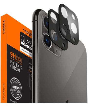 Spigen iPhone 11 Pro (Max) Camera Lens Tempered Glass 2-Pack Zwart Screen Protectors