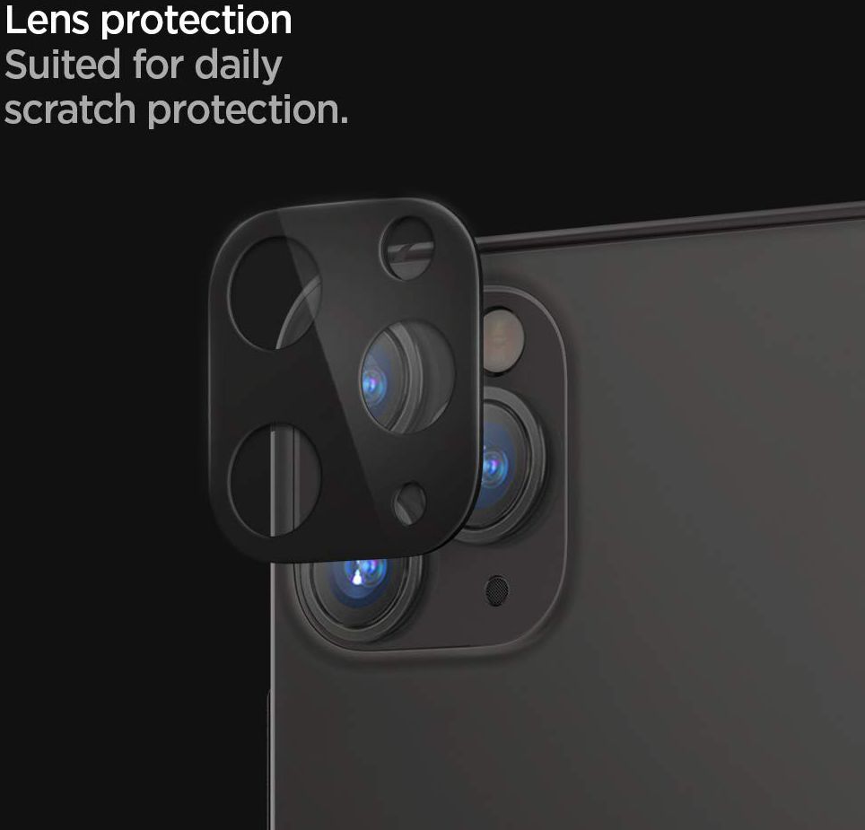 Spigen iPhone 11 Pro (Max) Camera Lens Tempered Glass 2-Pack Zwart afbeelding 2