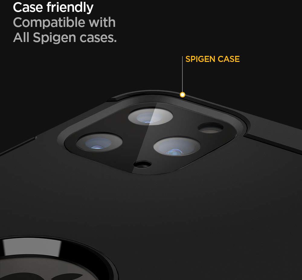 Spigen iPhone 11 Pro (Max) Camera Lens Tempered Glass 2-Pack Zwart afbeelding 4
