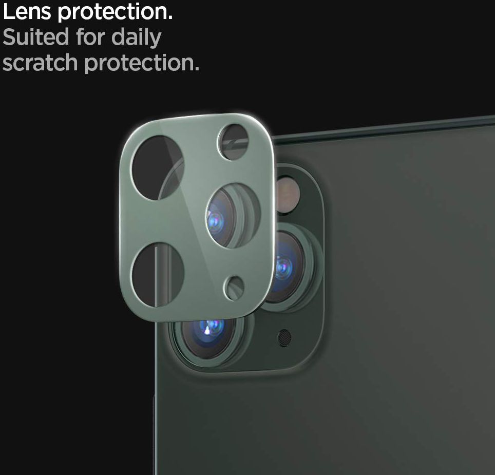 Spigen iPhone 11 Pro (Max) Camera Lens Tempered Glass 2-Pack Groen afbeelding 2