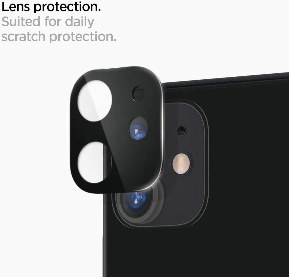 Spigen iPhone 11 Camera Lens Tempered Glass 2-Pack Zwart afbeelding 2