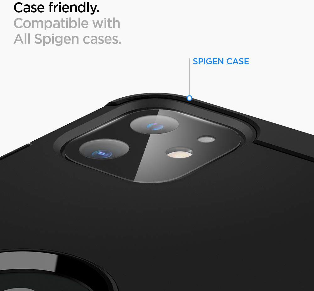 Spigen iPhone 11 Camera Lens Tempered Glass 2-Pack Zwart afbeelding 3