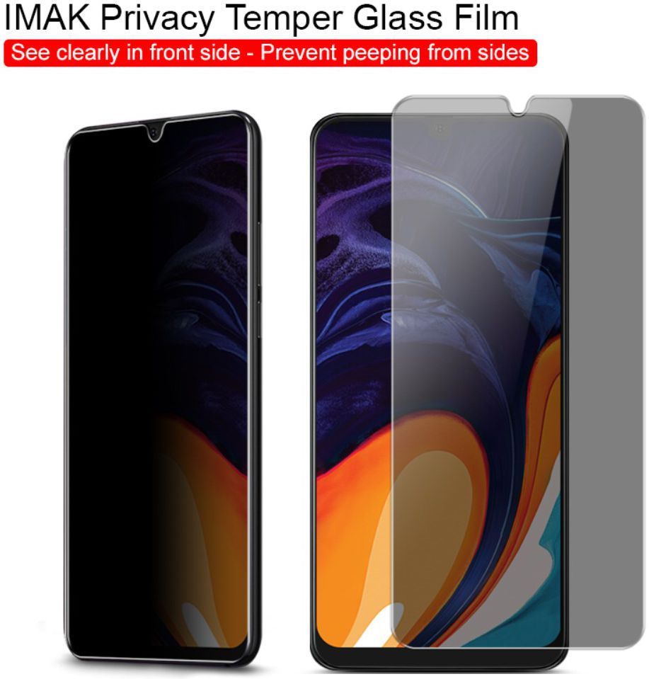 Imak Anti-Peep Privacy Tempered Glass Galaxy A40 / A20e afbeelding 2