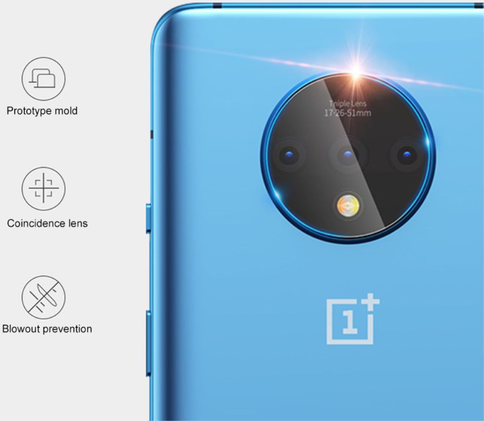 OnePlus 7T Camera Lens Tempered Glass Screen Protector afbeelding 2
