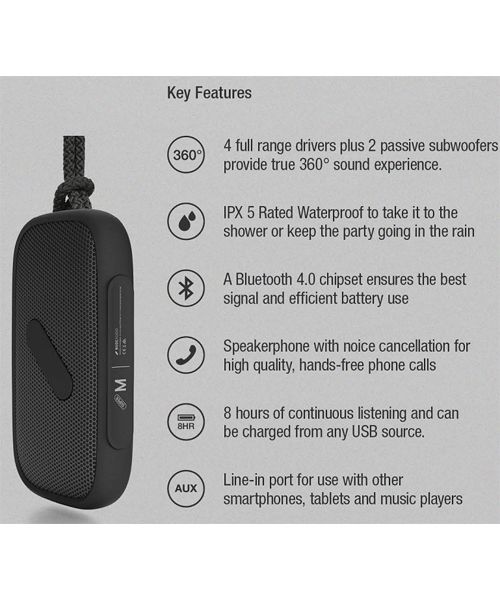 Nude Audio Move Super M Bluetooth Speaker Mint afbeelding 6