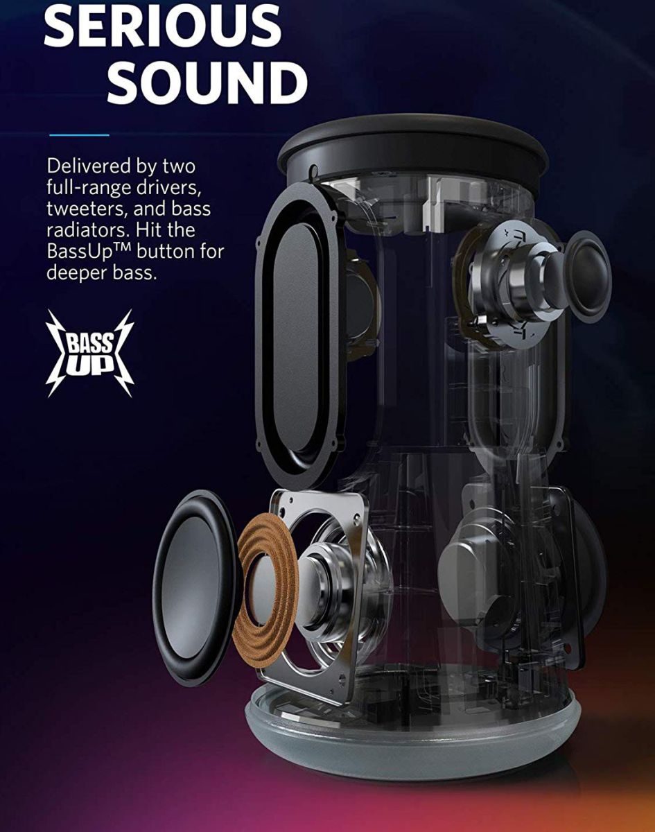 Anker Soundcore Flare+ 360° Bluetooth Speaker Rood afbeelding 8