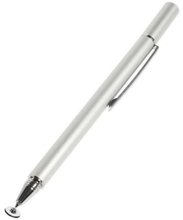 Universele Stylus Pen Met Precision Disc Tip Zilver Stylus Pennen